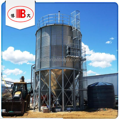 качество  Bulk Grain Storage Silo Bin Corn / Wheat Galvanized Steel Silo, Grain Storage Steel Hot Galvanized Steel Plate Used, Used CN; ZIBO, SHANDONG завод